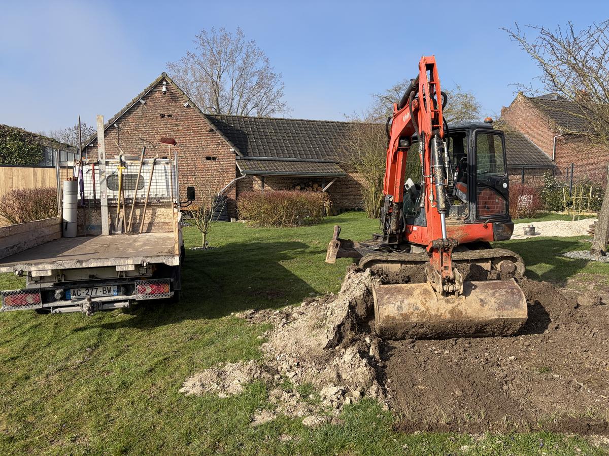 Terrassement mini-pelle Arras – Hpaysage