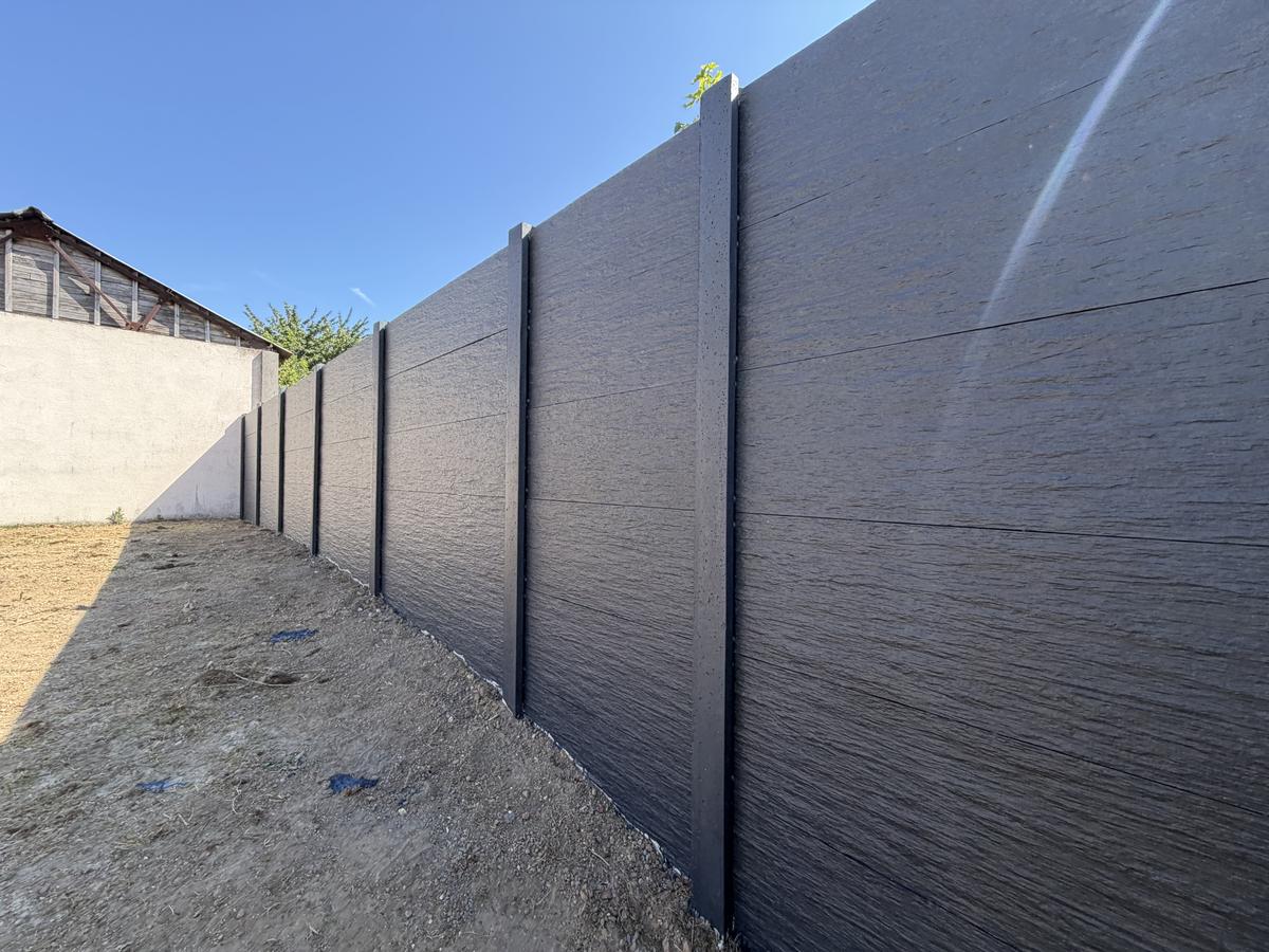 Clôture béton effet ardoise Arras – Hpaysage