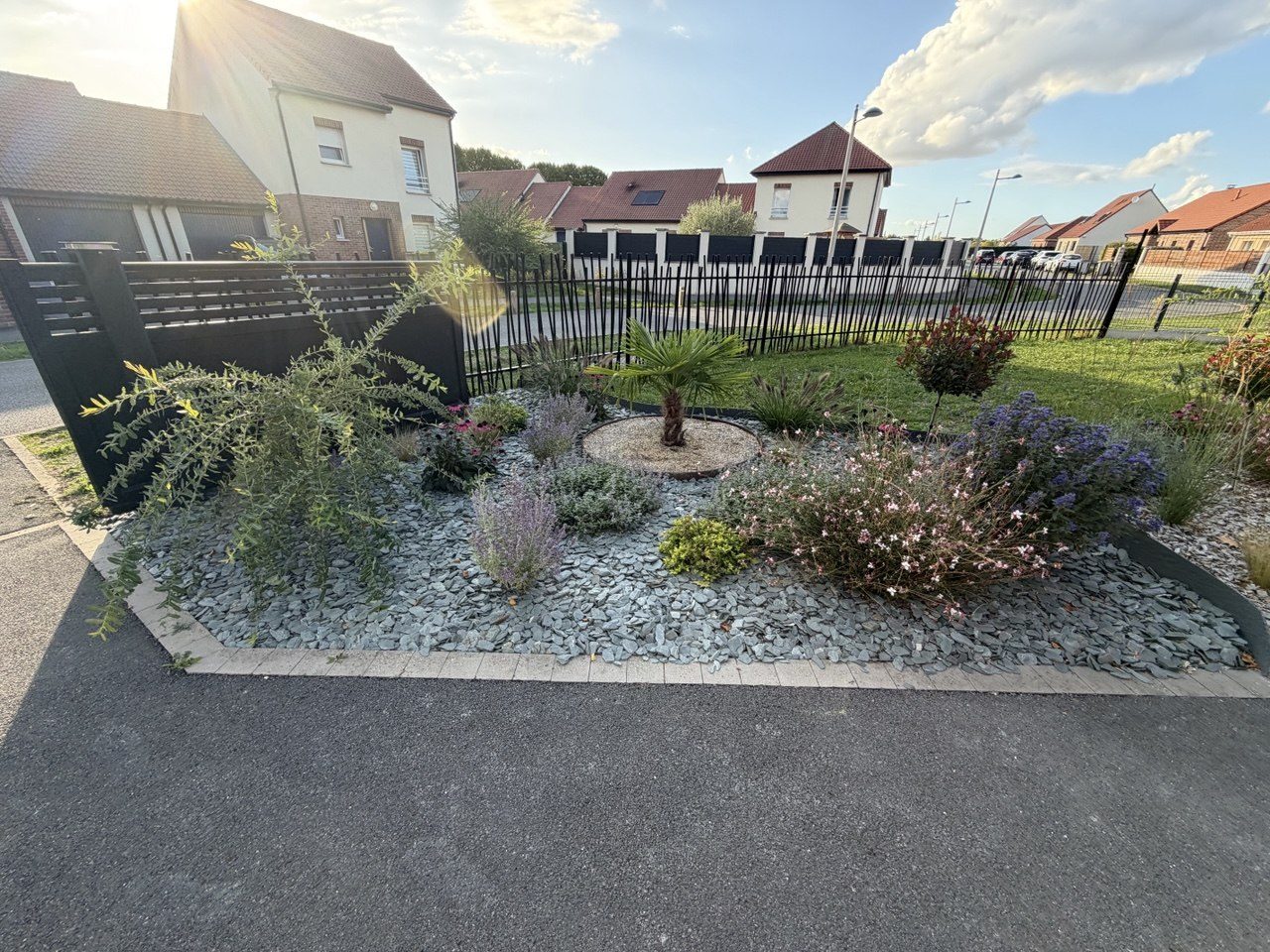 Vue d'ensemble du jardin sec à Montigny-en-Gohelle – Hpaysage