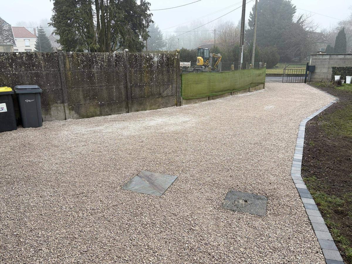Allée gravier portail Bapaume – Hpaysage