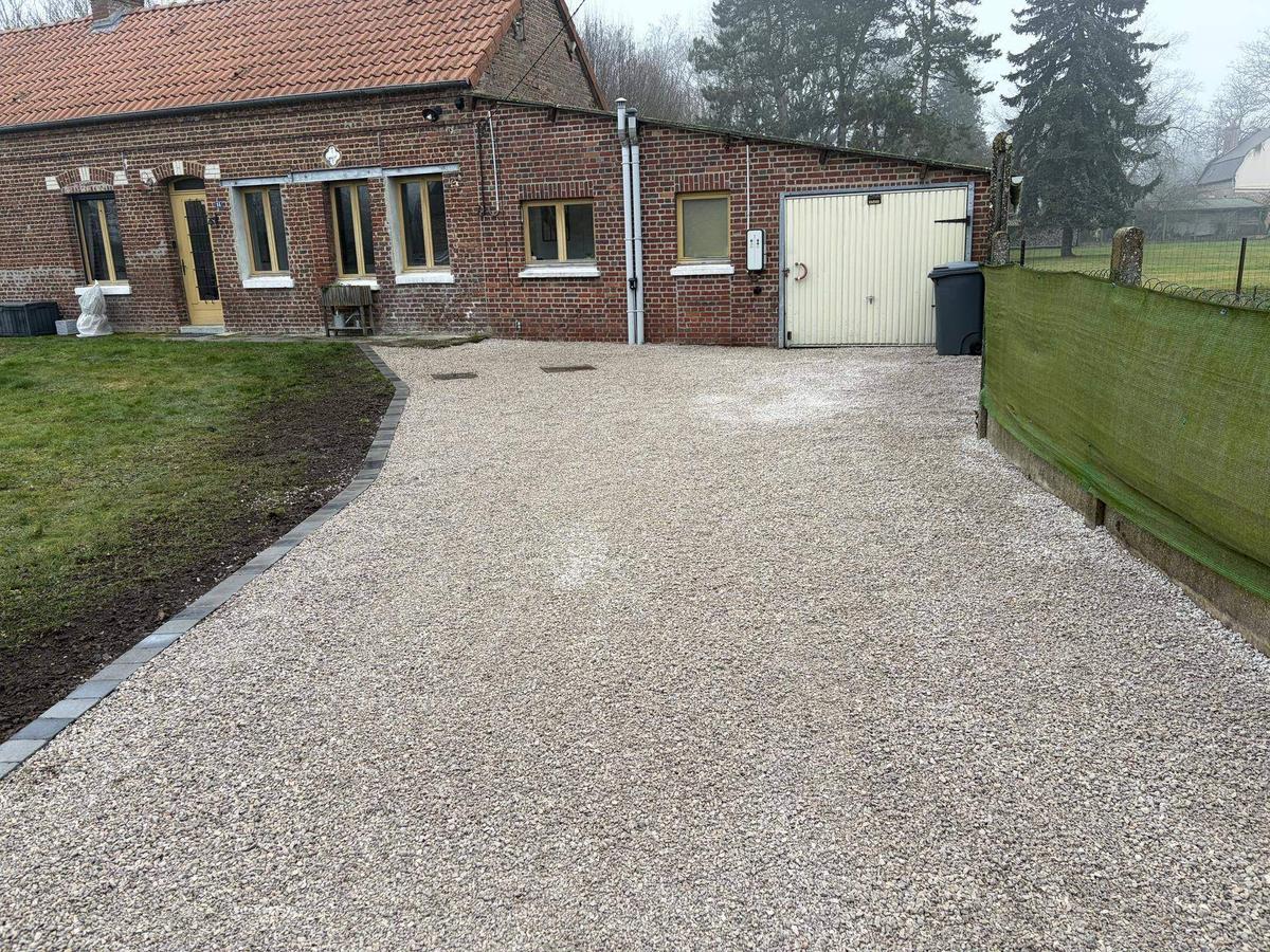 Cour graviers ferme Pas-de-Calais – Hpaysage